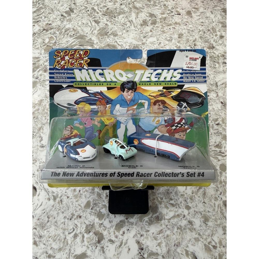 1994 ACE SPEED RACER Micro-Techs, "Classic Collector's Set #4" NOS